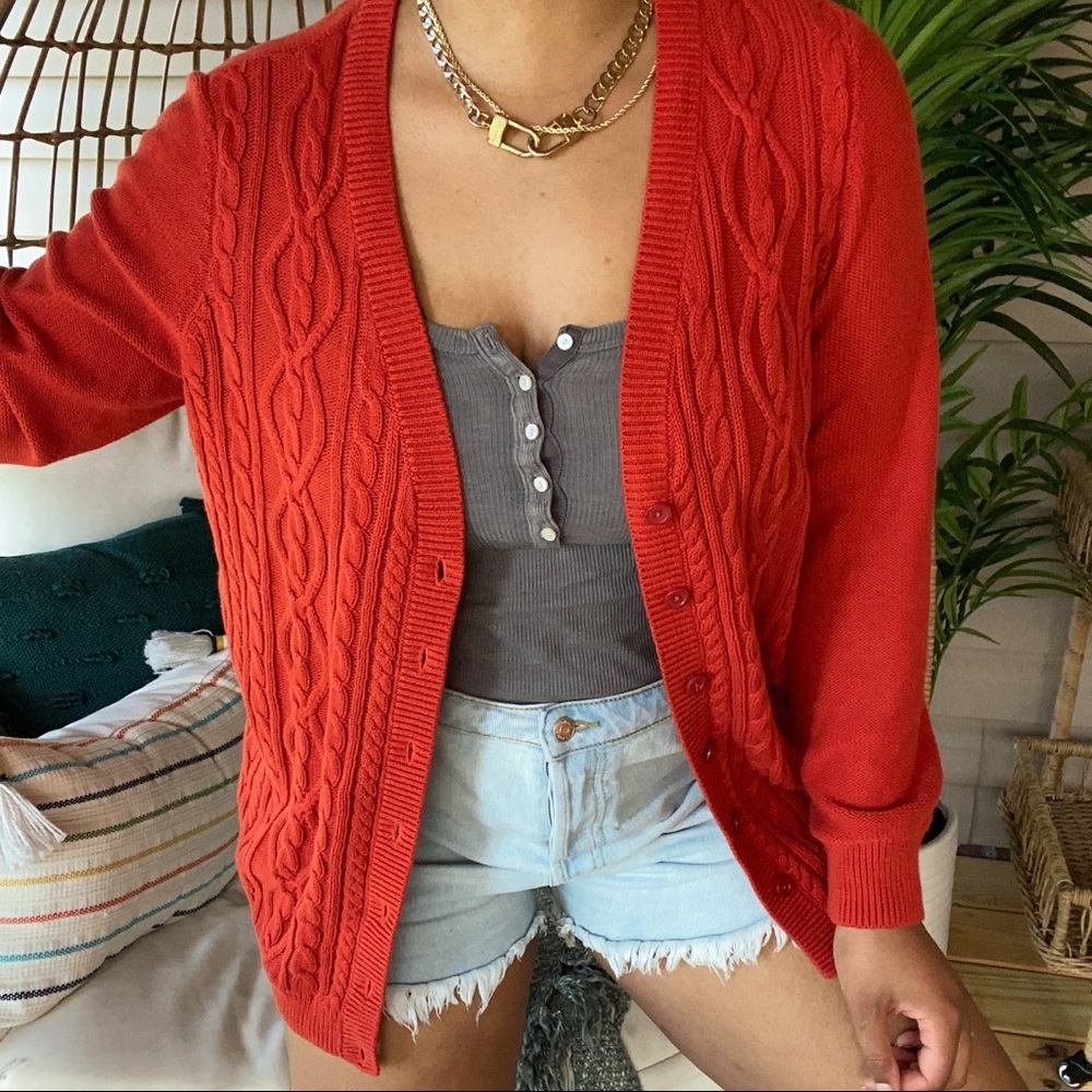 Talbots Granolacore Grandpa Sweater Cardigan SZ 2XL